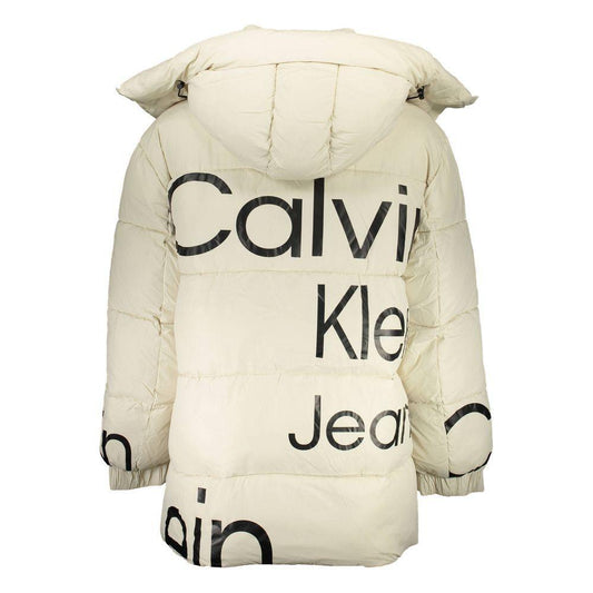 Calvin Klein Beige Polyester Jacket CA-16729-XL