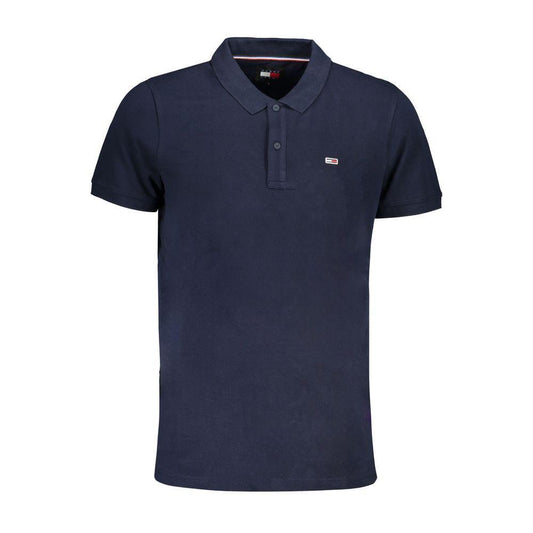 Tommy Hilfiger Blue Cotton Polo Shirt TO-30540-M