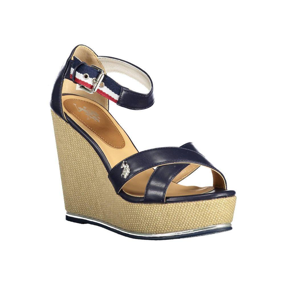 U.S. POLO ASSN. Blue Cotton Sandal US-13413-EU39/US9