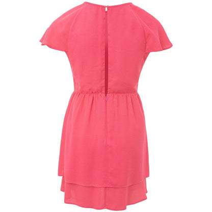 Armani Exchange Fuchsia Viscose Short Dress