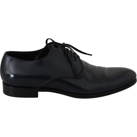 Dolce & Gabbana Blue Leather Dress Derby Formal Mens Shoes 1728,67345645728,Blue,Dolce & Gabbana,EU39/US6,Formal - Men - Shoes,Material: 100% Leather,Men,Men - Shoes,New with tags,Oxfords and Derbies - Shoes,Shoes