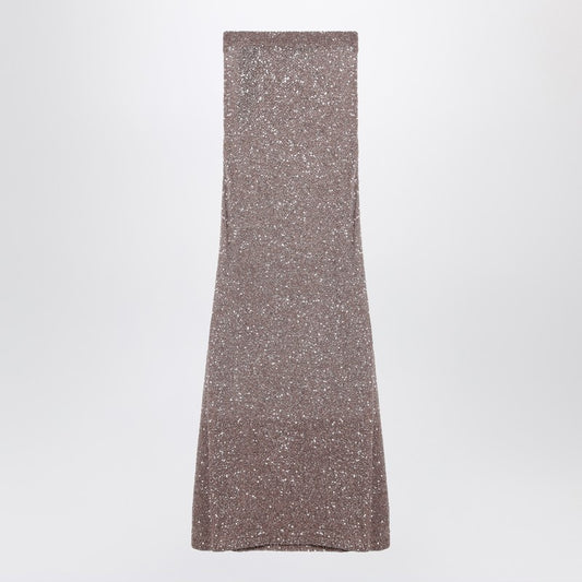 Balenciaga Light brown/silver maxi skirt with sequins 813119T7196/Q_BALEN-2182_323