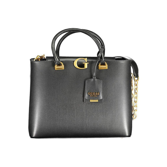Guess Jeans Black Polyethylene Handbag GU-17516