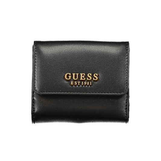 Guess Jeans Black Polyethylene Wallet GU-21536