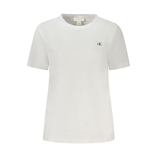 Calvin Klein Bianco Cotton Women T-Shirt 1728,67403481248,Calvin Klein,Clothing,L,New with tags,T-Shirts - Clothing,T-Shirts - T-Shirts - Clothing,White,Women,XL,XXL