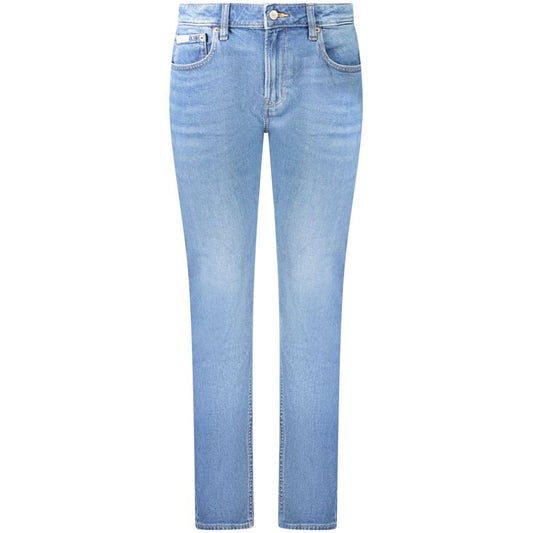 Calvin Klein Blu Cotton Women Jeans 1728,67403481248,Blue,Calvin Klein,Clothing,Jeans Denim - Clothing,New with tags,Slim Fit Jeans - Jeans Denim - Clothing,W25,W26,W27,W28,W29,W30,Women
