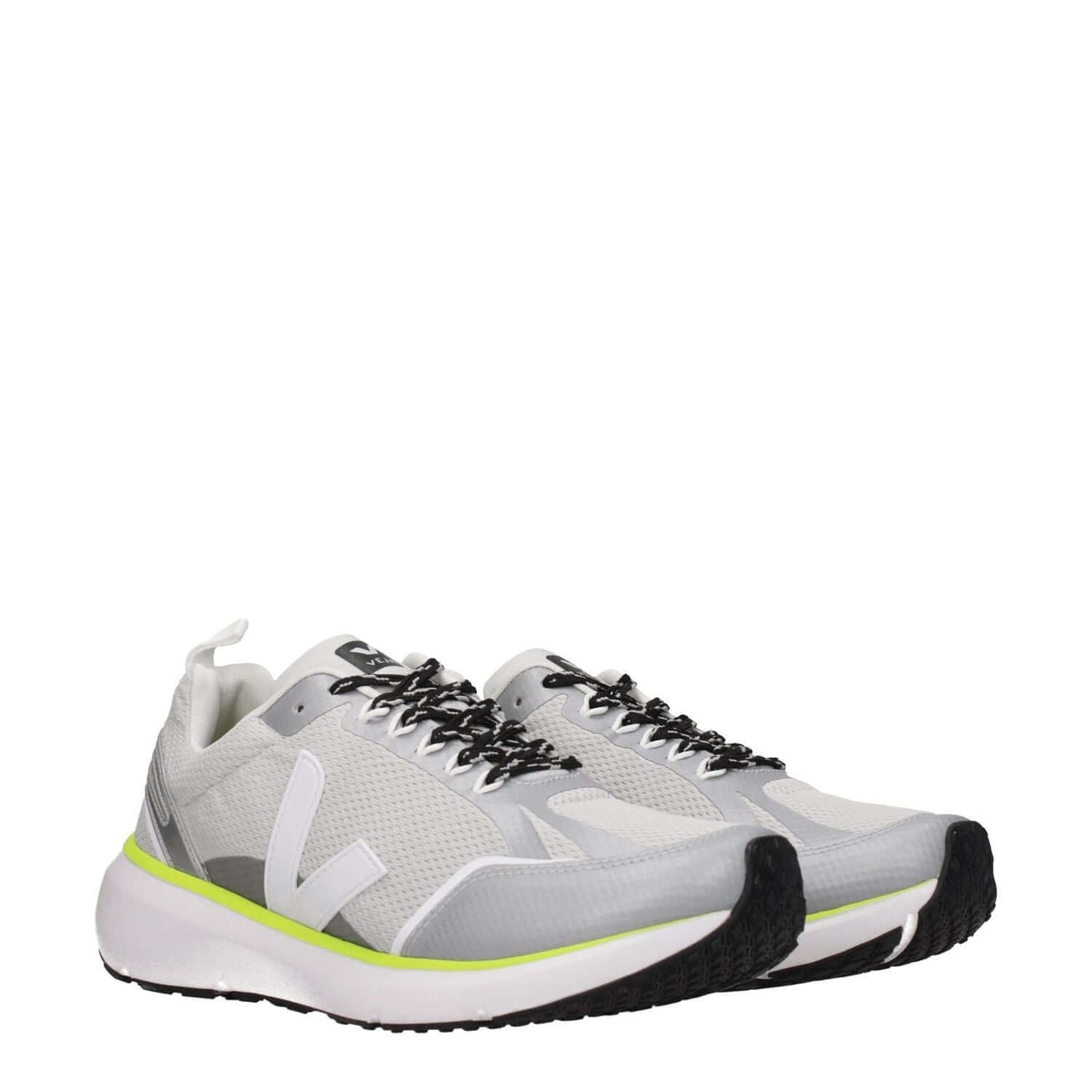 Veja Gray Fabric Athletic Sneakers