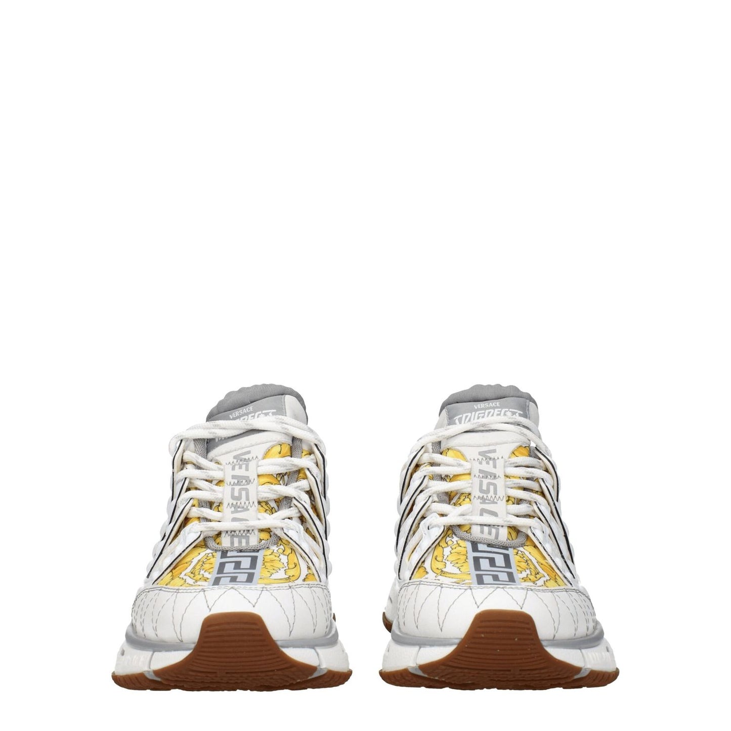 Versace White Fabric Athletic Sneakers 1728,75667636384,Athletic - Sneakers - Shoes,EU35.5/US5.5,EU36/US6,EU37.5/US7.5,EU37/US7,EU38.5/US8.5,EU39/US9,New with tags,Shoes,Sneakers - Shoes,Versace,White,Women