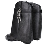 Givenchy Black Leather Ankle Boots