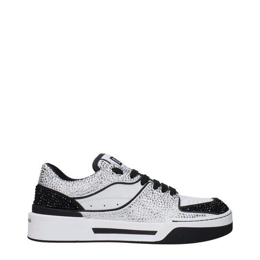 Dolce & Gabbana White Leather Low Top Sneakers1728,75667636384,Dolce & Gabbana,EU38/US8,Low Tops - Sneakers - Shoes,New with tags,Shoes,Sneakers - Shoes,White,Women