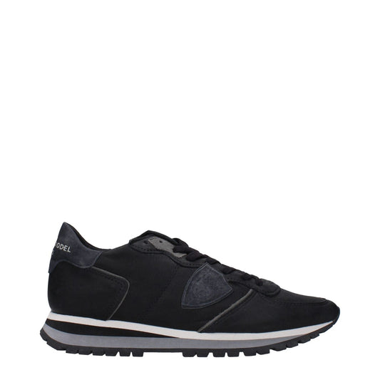 Philippe Model Black Leather Sneakers PH-15090094342409-EU40/US7