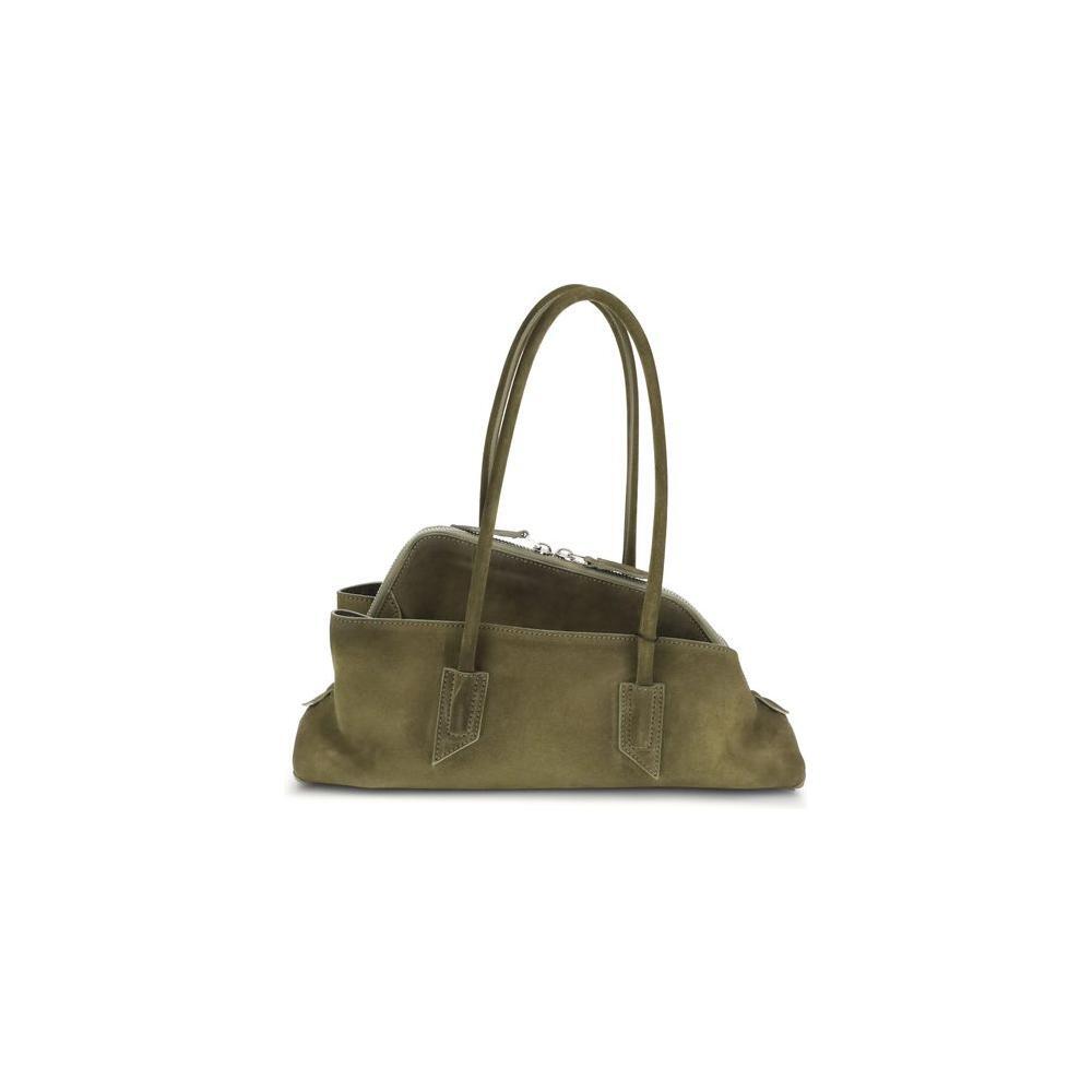 Front view with bag zipped and handles upright.