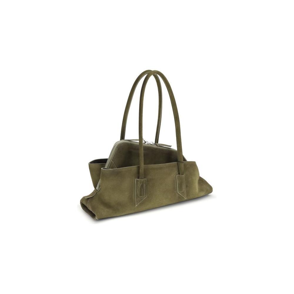 Front view with bag zipped and handles upright.