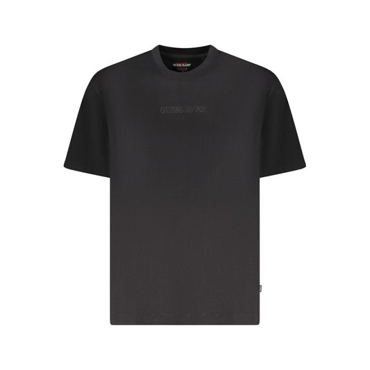 Guess Jeans Black Cotton Men Oversize T-Shirt GU-39215-S