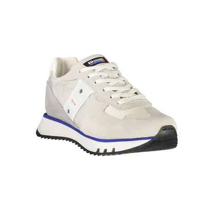 Blauer Grigio Polyurethane Men Sneaker 1728,67403481248,Athletic - Sneakers - Shoes,Blauer,EU40/US7,EU41/US8,EU42/US9,EU43/US10,EU44/US11,EU45/US12,Gray,Men,New with tags,Shoes,Sneakers - Shoes