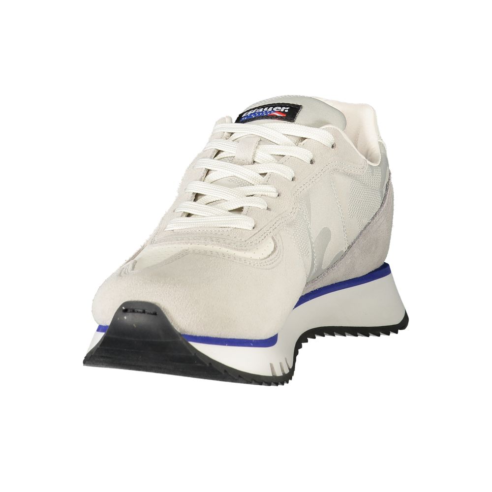 Blauer Grigio Polyurethane Men Sneaker 1728,67403481248,Athletic - Sneakers - Shoes,Blauer,EU40/US7,EU41/US8,EU42/US9,EU43/US10,EU44/US11,EU45/US12,Gray,Men,New with tags,Shoes,Sneakers - Shoes