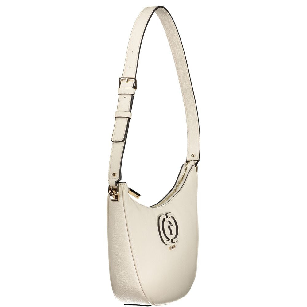 Front view with bag zipped and handles upright.