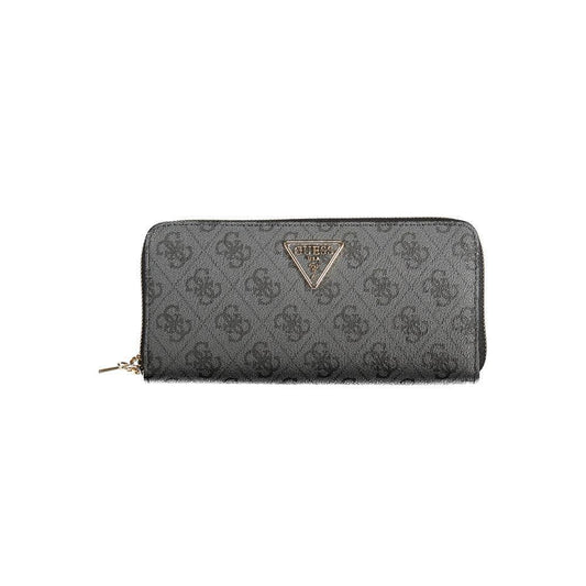 Guess Jeans Black Polyethylene Women Wallet GU-39280