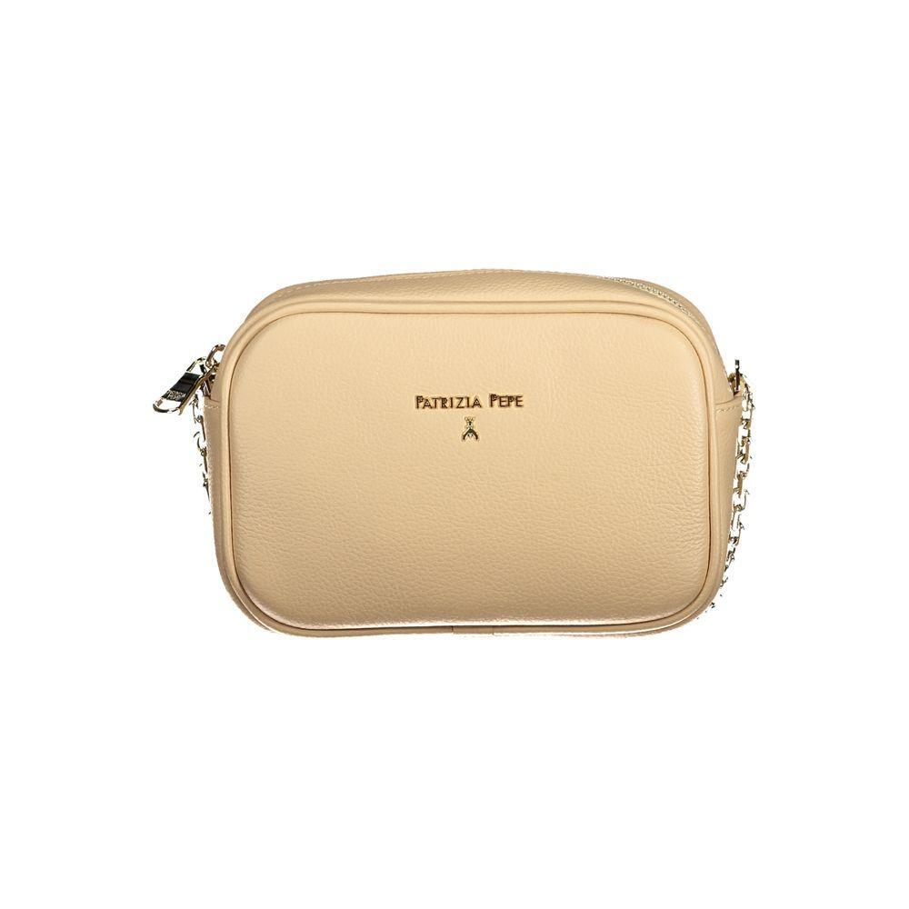 Patrizia Pepe Beige Leather Handbag PA-28900