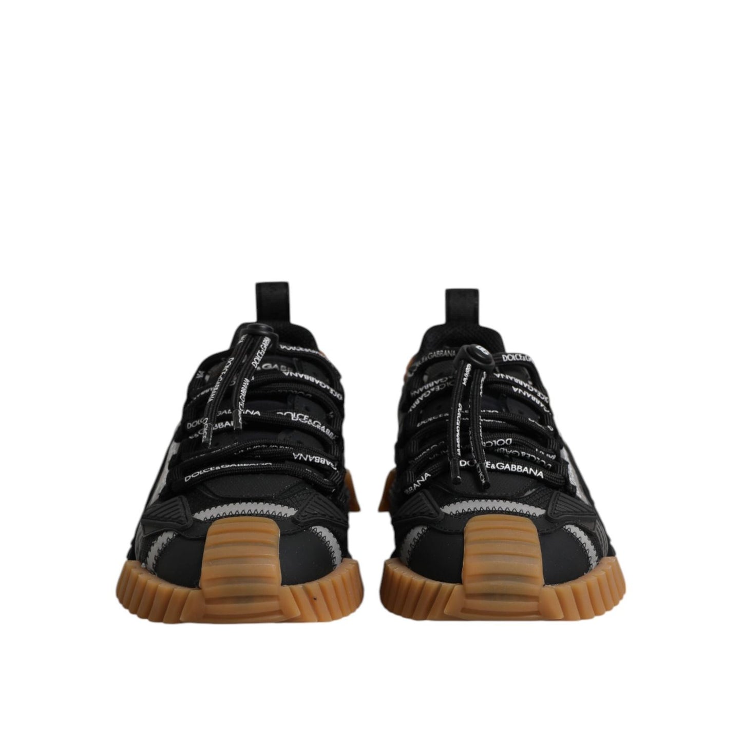 Dolce & Gabbana Black NS1 Lace Up Low Top Men Sneakers Shoes MV7871-45