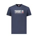 Tommy Hilfiger Blue Cotton Men T-Shirt TO-39311-L