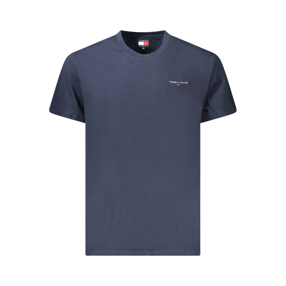 Tommy Hilfiger Blue Cotton Men T-Shirt TO-39319-S