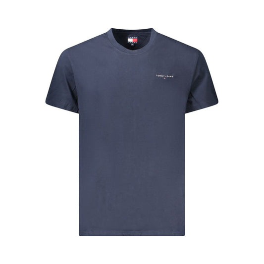 Tommy Hilfiger Blue Cotton Men T-Shirt TO-39319-S