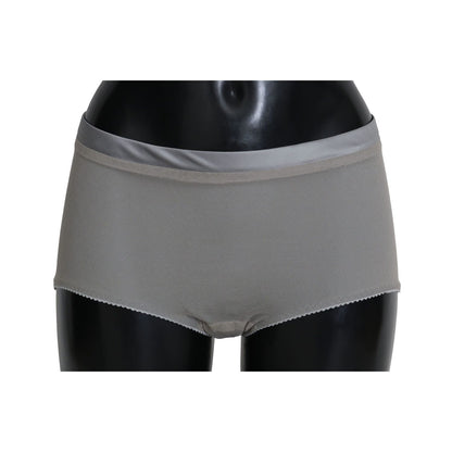 Dolce & Gabbana Underwear Silver With Net Silk Bottoms