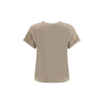 Brunello Cucinelli cashmere glitter T-shirt BR-M41810000C077-S