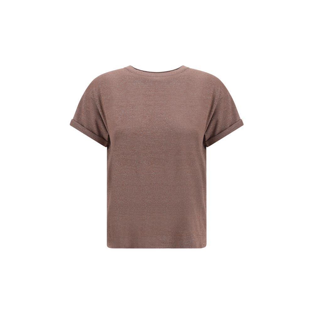 Brunello Cucinelli cashmere glitter T-shirt BR-M41810000C4272-XL