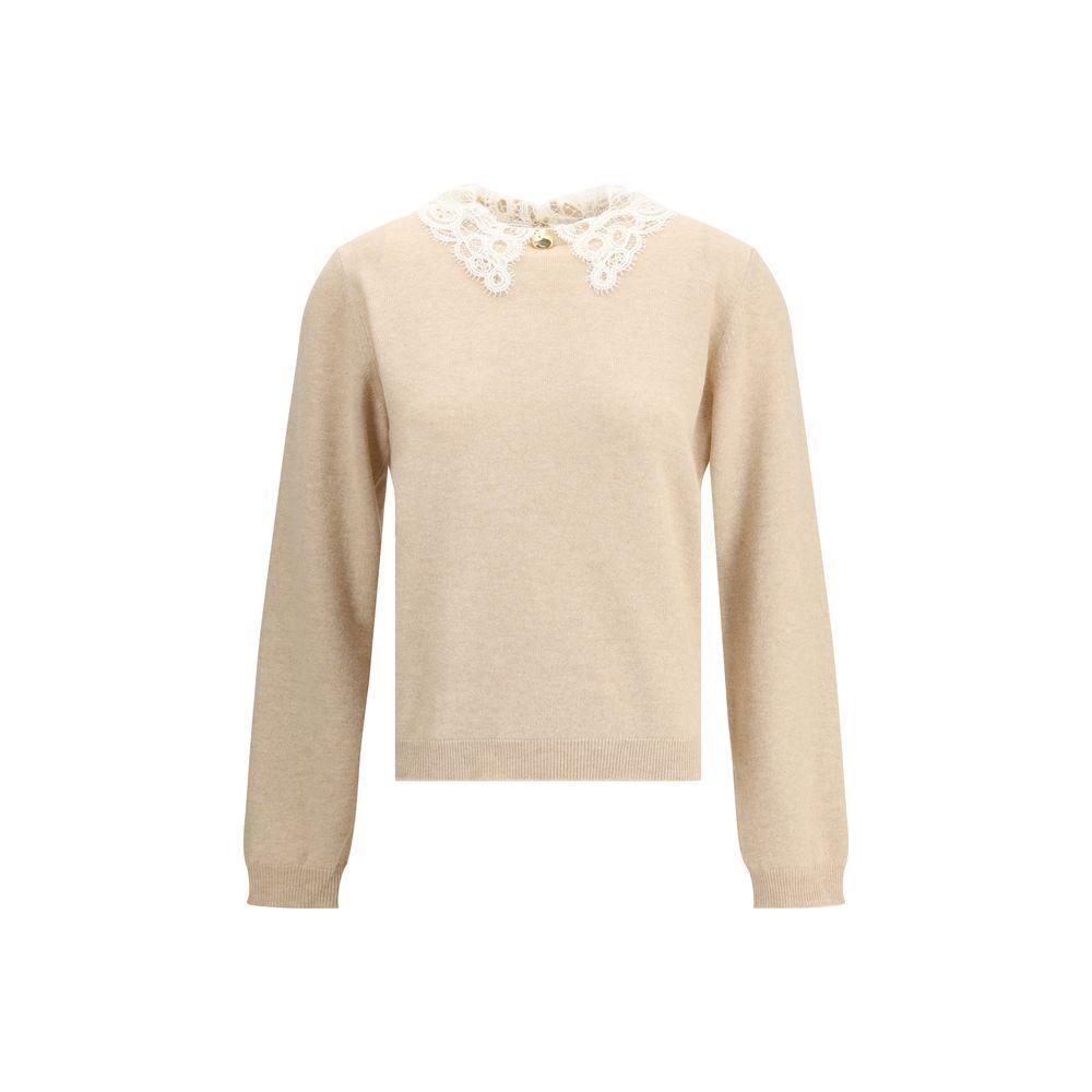 Fabiana Filippi Lace collar Sweater FA-MAD215F048L5900158-IT42 | L