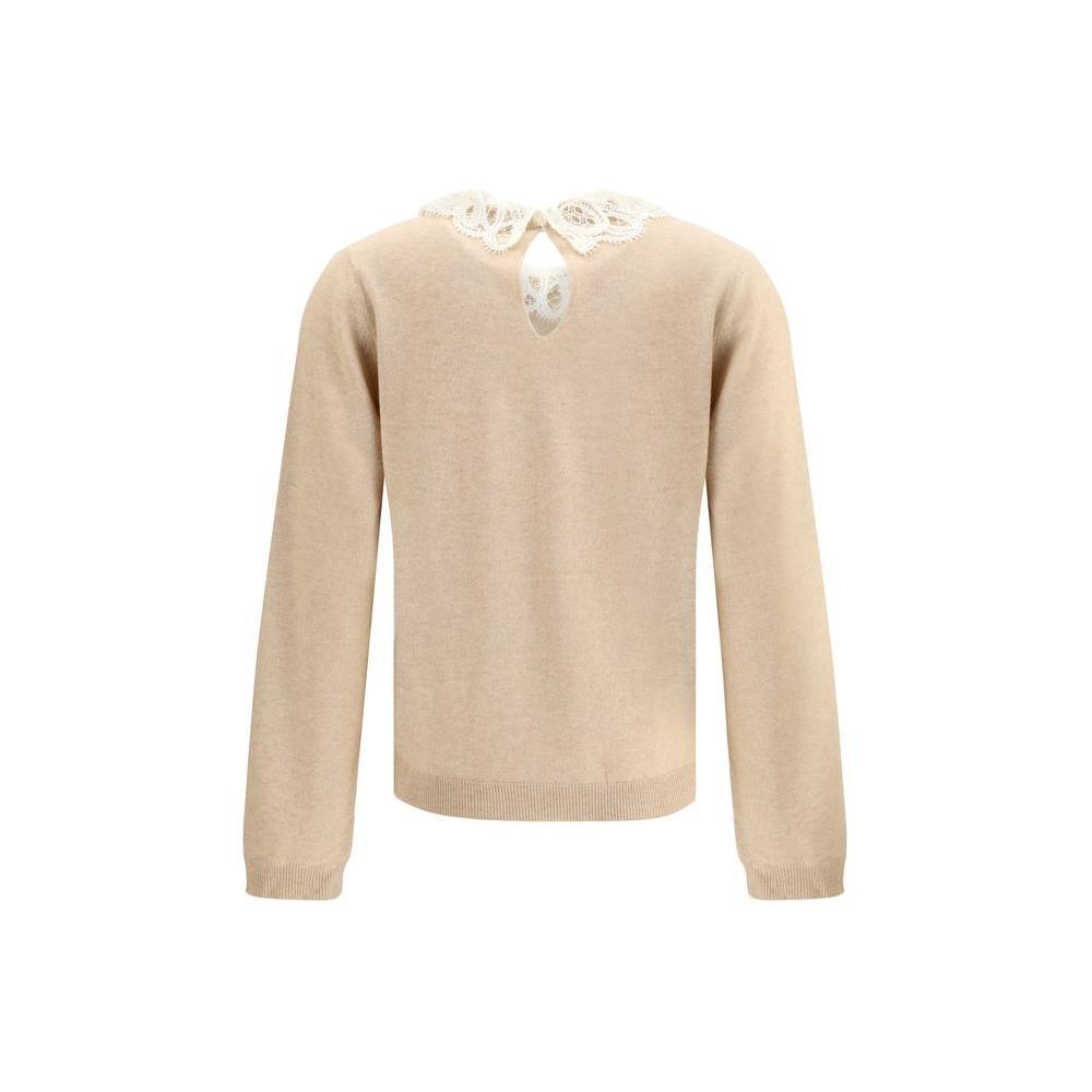 Fabiana Filippi Lace collar Sweater FA-MAD215F048L5900158-IT42 | L
