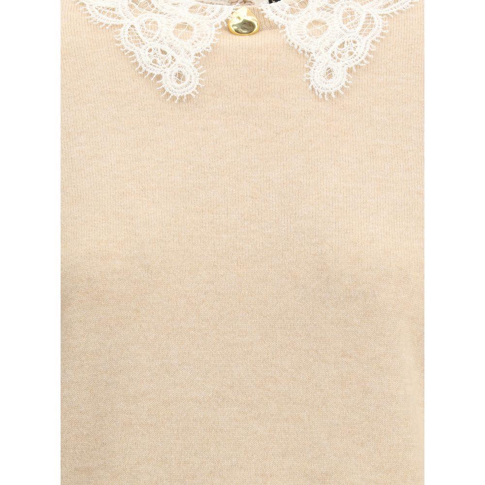 Fabiana Filippi Lace collar Sweater FA-MAD215F048L5900158-IT42 | L