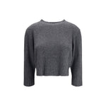 Loulou De Saison Cashmere Crop Sweater LO-MORALDSANTHRACITE-M
