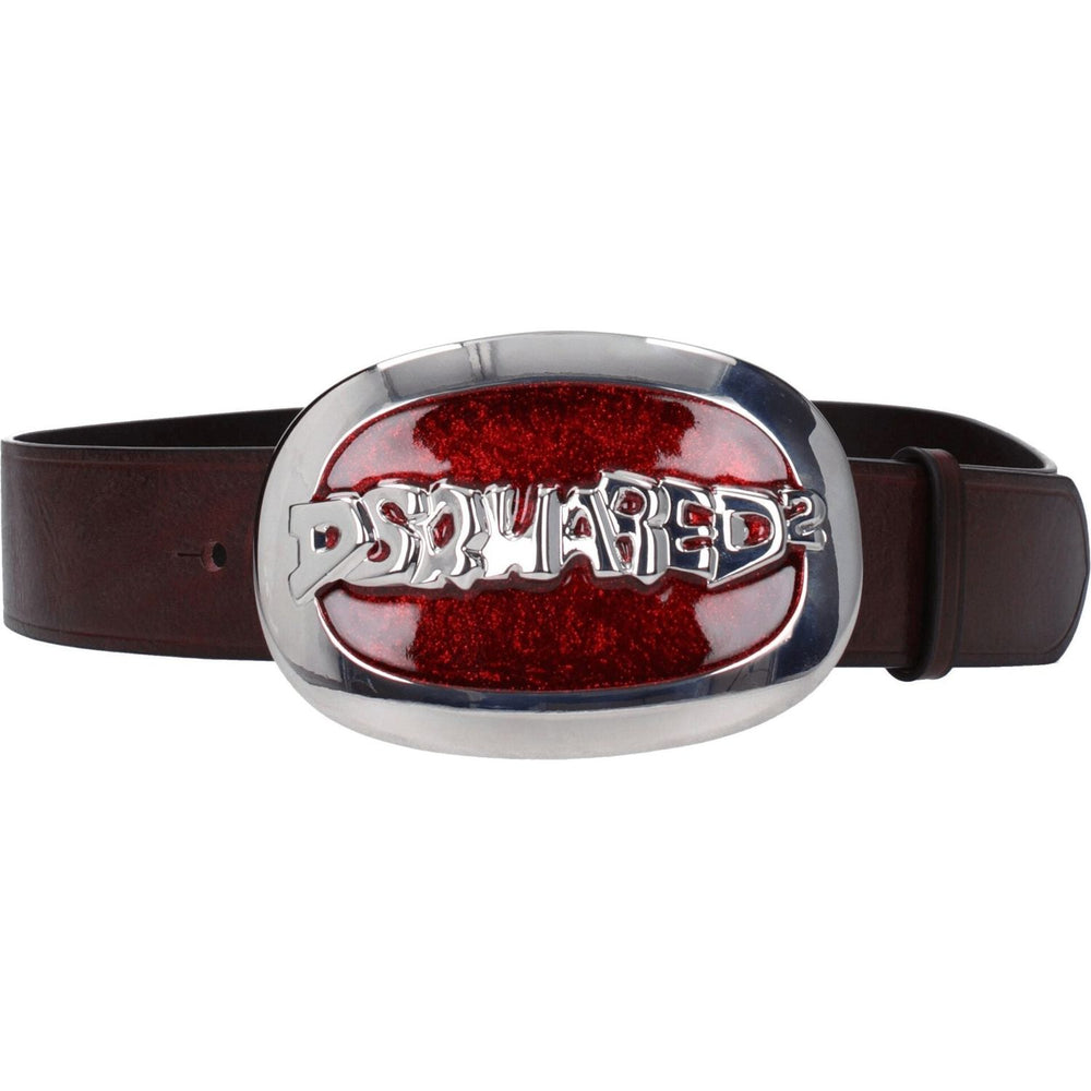 Dsquared² Brown Leather Regular Belts DS-8547418571017-85 CM / 34 INCHES