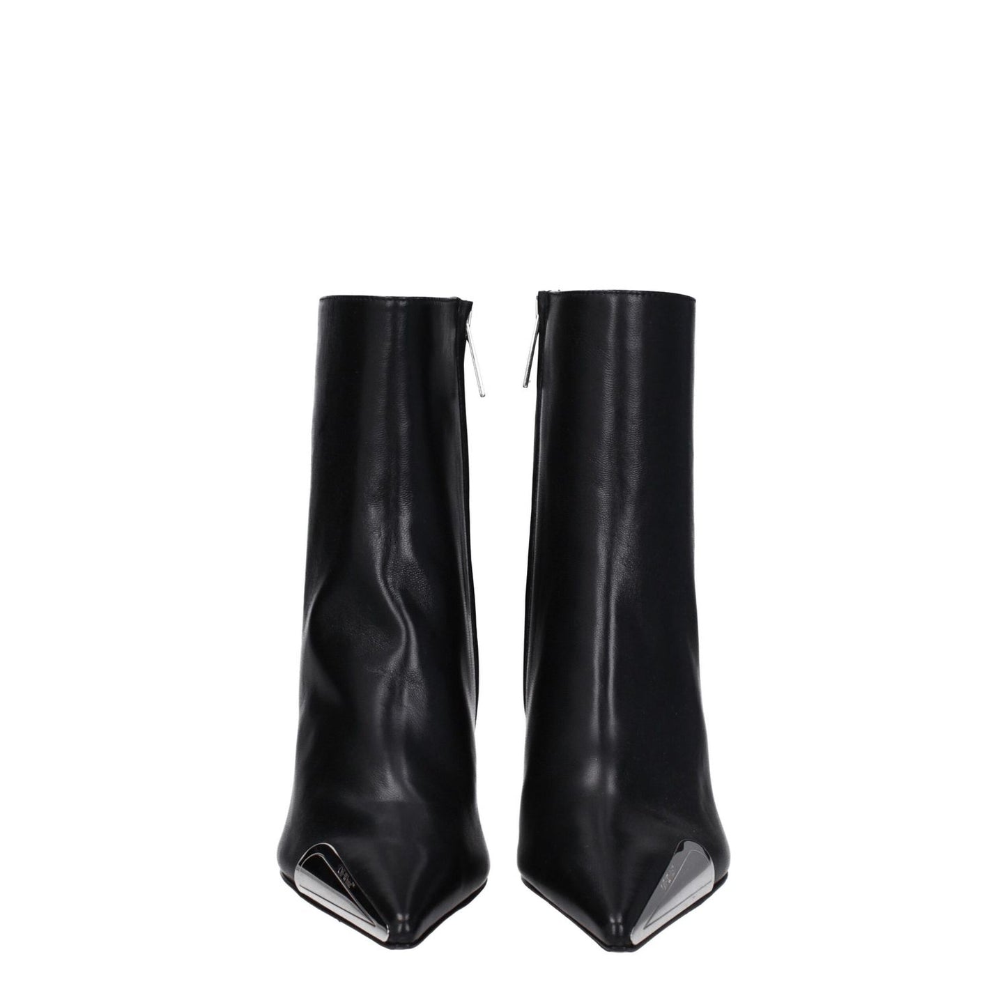 Off-White Black Leather Ankle Boots 1728,75667636384,Ankle - Boots - Shoes,Black,Boots - Shoes,EU36/US6,EU38/US8,EU40/US10,EU41/US11,New with tags,Off-White,Shoes,Women