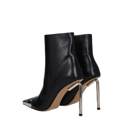 Off-White Black Leather Ankle Boots 1728,75667636384,Ankle - Boots - Shoes,Black,Boots - Shoes,EU36/US6,EU38/US8,EU40/US10,EU41/US11,New with tags,Off-White,Shoes,Women