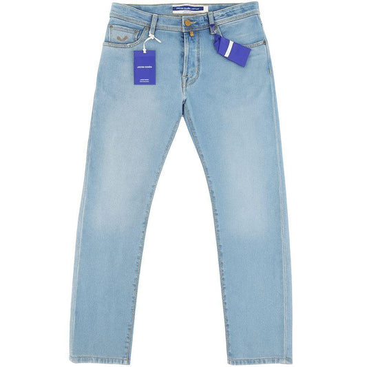 Jacob Cohen Blue Cotton Jeans & Pant