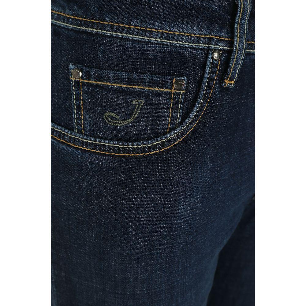 Jacob Cohen Blue Cotton Jeans & Pant