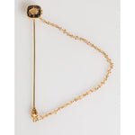 Dolce & Gabbana DG Crown Gold Chain Mens Accessories Brooch Lapel Pin SMY10723