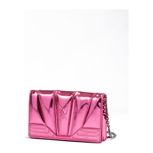 Ferrari Metal Pink GT patent leather bag with chain FE8056121179028