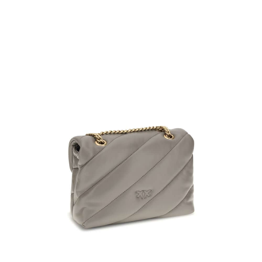 Front view with bag zipped and handles upright.