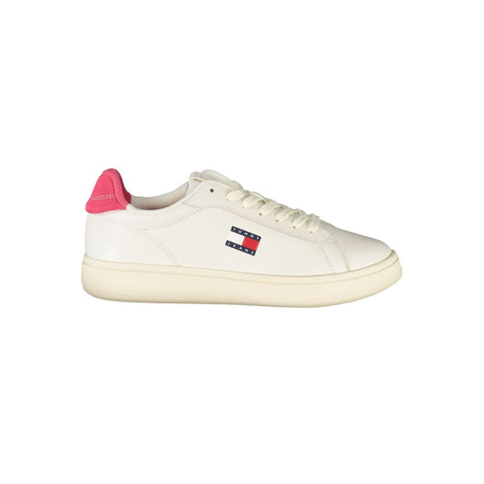 Tommy Hilfiger Bianco Polyurethane Women Sneaker 1728,67403481248,Athletic - Sneakers - Shoes,EU36/US6,EU37/US7,EU38/US8,EU39/US9,EU40/US10,EU41/US11,EU42/US12,New with tags,Shoes,Sneakers - Shoes,Tommy Hilfiger,White,Women