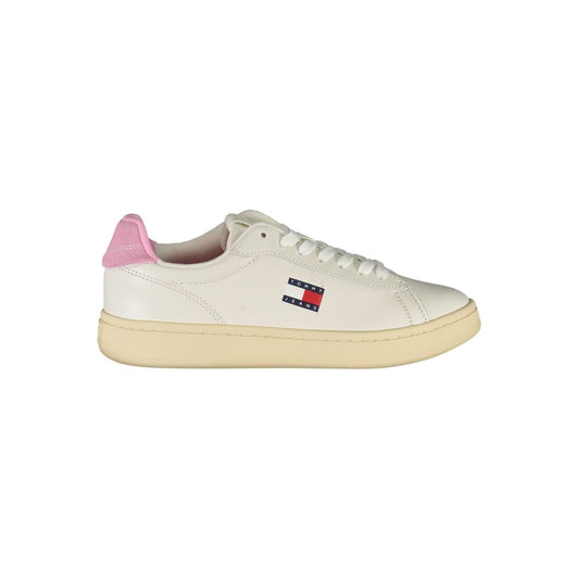 Tommy Hilfiger Bianco Polyurethane Women Sneaker 1728,67403481248,Athletic - Sneakers - Shoes,EU36/US6,EU37/US7,EU38/US8,EU39/US9,EU40/US10,EU41/US11,New with tags,Shoes,Sneakers - Shoes,Tommy Hilfiger,White,Women