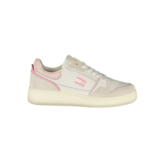 Tommy Hilfiger White Polyurethane Women Sneaker 1728,67403481248,Athletic - Sneakers - Shoes,EU36/US6,EU37/US7,EU38/US8,EU39/US9,EU40/US10,EU41/US11,New with tags,Shoes,Sneakers - Shoes,Tommy Hilfiger,White,Women