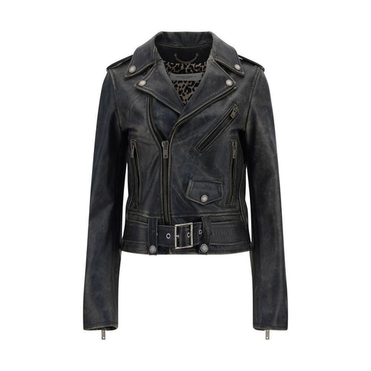 Golden Goose Leather Jacket GO-GWP00848P00064790100-IT40 | M