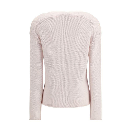 Forte_Forte Cashmere and wool V-neck Sweater FO-14149MYKNITF48A0216-0/XS