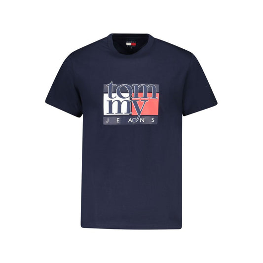 Tommy Hilfiger Blue Cotton Men T-Shirt TO-39461-S