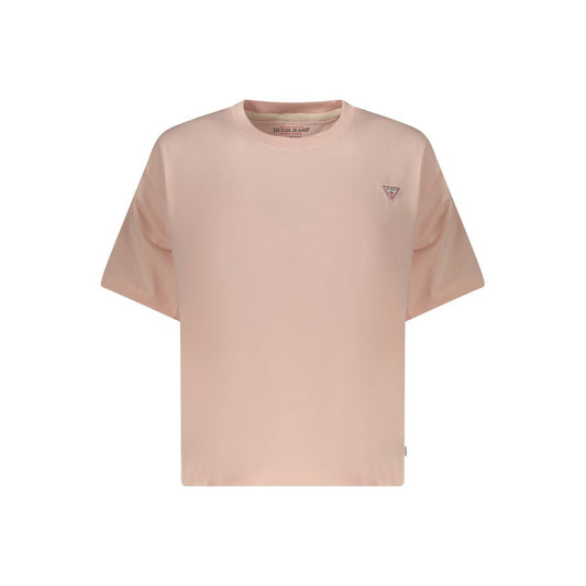 Guess Jeans Rosa Cotton Women T-Shirt 1728,67403481248,Clothing,Guess Jeans,New with tags,Pink,T-Shirts - Clothing,T-Shirts - T-Shirts - Clothing,Women,XL,XXL
