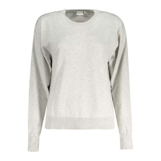 Pepe Jeans Grigio Cotton Women Sweater 1728,67403481248,Clothing,Gray,L,M,New with tags,Pepe Jeans,S,Sweaters - Clothing,Sweatshirts - Sweaters - Clothing,Women,XL,XS